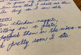 A pair of poems my father wrote about his culinary adventures. — Pam Frampton/SaltWire Network