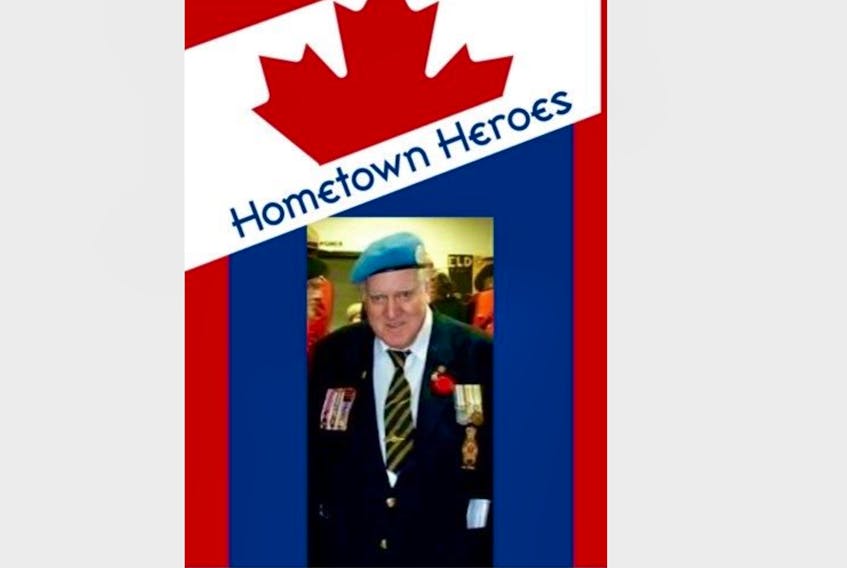 The late George Johnson of Truro is honoured this year on a Hometown Heroes banner commemorating his service in the Royal Canadian Air Force and his dedication to the Royal Canadian Legion. CONTRIBUTED