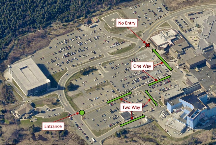 There's changes to vehicle access at the Health Sciences Centre in St. John's. Contributed