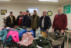 The Knights of Columbus donated over 100 coats to the Colchester Food Bank this year. - Brendyn Creamer
