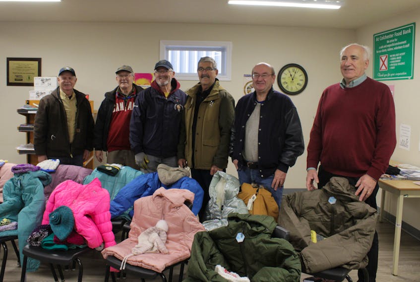 The Knights of Columbus donated over 100 coats to the Colchester Food Bank this year. - Brendyn Creamer