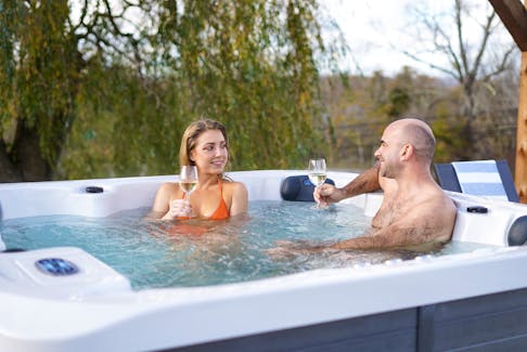 An outdoor hot tub is among the amenities geared for winter that have been added at the Evangeline in Grand Pre, as the inn stays open year-round for the first time. - Evangeline