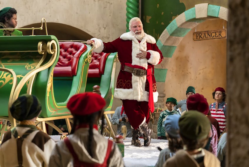 Tim Allen is back as Santa Claus in the new Disney+ series The Santa Clauses. 

- Disney
