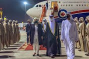 Governor General Mary Simon arrives in Dubai on March 17, 2022.
