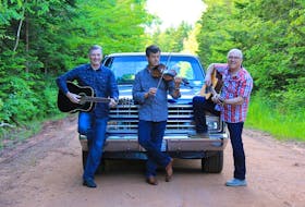 Allan Betts, left, Wade Murray and Clive Currie of Tip Er Back are heading to Afton Community Centre on Dec. 18 for a Christmas show. File