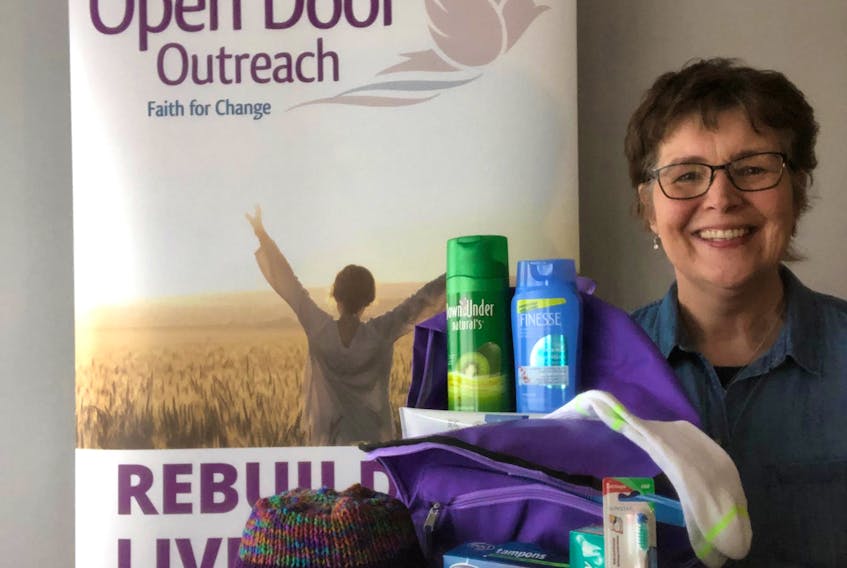 Open Door executive director Cheryl Millman said some clients have absolutely nothing when they are released from jail, and the backpacks filled with personal hygiene products help them establish their new lives and get on the right path. Contributed