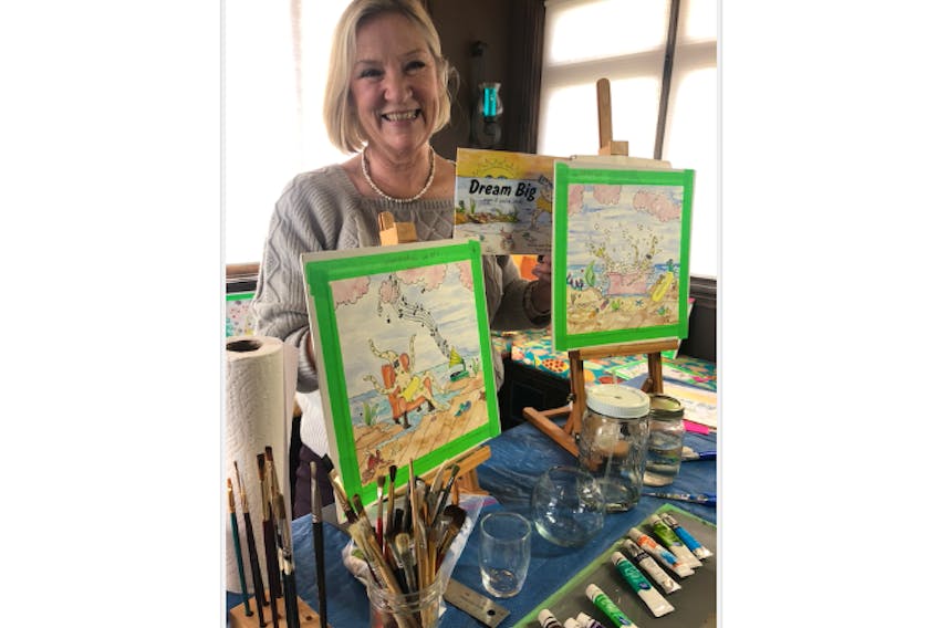 Artist Karen Quigley, of Braeshore, began with an adventurous storyline and followed up with detailed watercolour illustrations to create her first children’s book, Dream Big … Even If You Are Small.