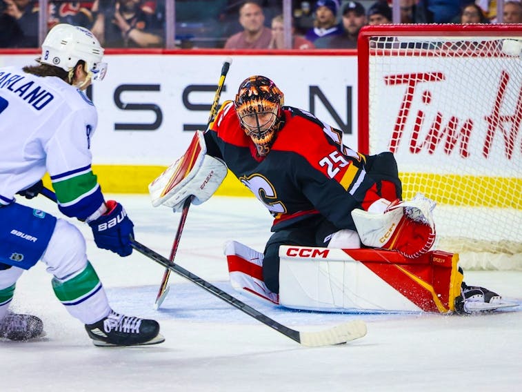 Markstrom shuts out Red Wings in Calgary's 3-0 win – The Oakland Press