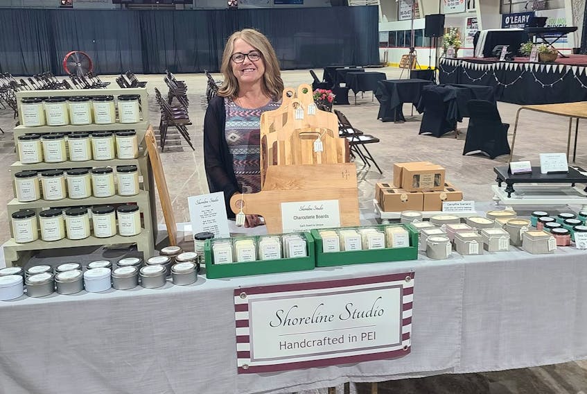 Kristina Ellis operates Shoreline Studio from her home in P.E.I. and focuses on making coconut soy candles and wax melts. Although this is a part-time job, Ellis says she’s kept especially busy during the fall and winter markets.