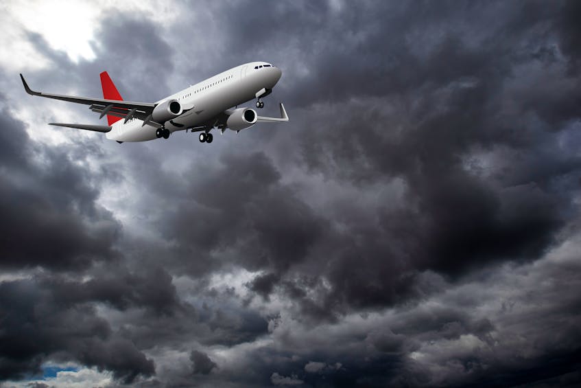 Various elements including cloud coverage can make an airplane passing overhead sound louder. -123 RF