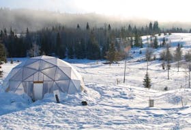An Arctic Acres geodesic greenhouse is designed to withstand winter conditions. – Image from Arctic Acres Facebook Page