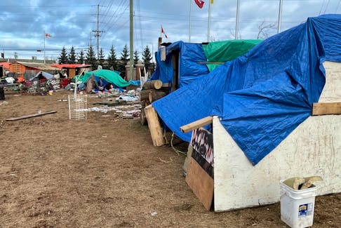 Shelley Cole, manager of housing services for the Department of Social Development and Housing, says those staying at the Charlottetown tent encampment will soon need to vacate the event grounds now that the Park Street shelters are open. Cody McEachern • The Guardian
