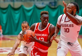 Since returning to the Memorial Sea-Hawks, combo forward Emanuel Ring has been a driver both offensively and defensively for the program in the first half of the Atlantic University Sport (AUS) season. Photo courtesy Udantha Chandre/Memorial University