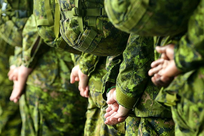 A file photo of members of the Canadian Armed Forces.