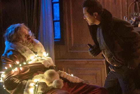 Home Alone meets A Christmas Carol: David Harbour and John Leguizamo in Violent Night.