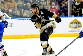 The Newfoundland Growlers’ Zach O'Brien, of St. John's, is being named the Warrior Hockey ECHL Player of the Month for November. File