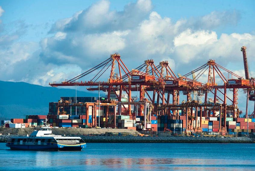 The Port of Vancouver pictured in February 2021.