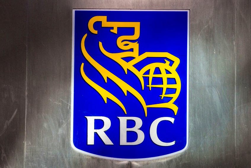 A sign for the Royal Bank of Canada in Toronto.