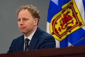 Finance Minister Allan MacMaster answers questions from reporters during a budget update at One Government Place on Tuesday, Dec. 20, 2022.
Ryan Taplin - The Chronicle Herald