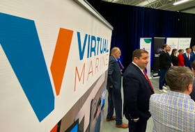 Virtual Marine sign at Monday's announcement of the province's new innovation centre for remote operations in St. John's. The centre will allow companies to collaborate on new technology to benefit many industries.
Keith Gosse/The Telegram