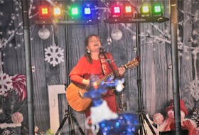 Jackie Putnam performed a Cardinal Christmas show at the Colchester Royal Canadian Legion earlier this month. Richard MacKenzie