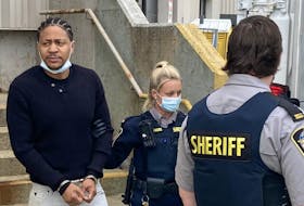 Tyreece Alexander Whynder-Ewing is led out of the Dartmouth provincial courthouse in September after having a preliminary inquiry on a charge of second-degree murder in the November 2021 shooting death of Alexander Thomas. Whynder-Ewing will seek bail in Nova Scotia Supreme Court at a two-day hearing in March.