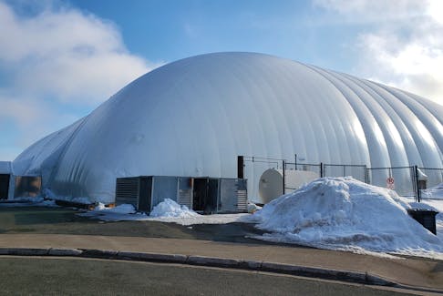 The air-inflated Cape Breton Health Recreation Complex dome will be replaced thanks to federal funding announced on Thursday. CONTRIBUTED