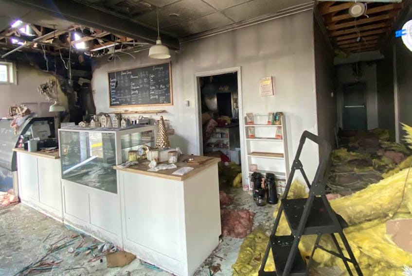 Cookie Starts with C in Gander was destroyed by fire this week.