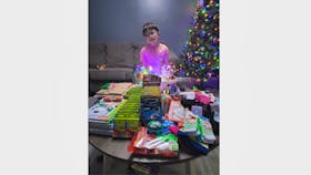 Badger’s Bentley Saunders was proud as he purchased gifts he fundraised to buy in the hopes of making children happy this holiday season. He picked them out himself and happily pushed the cart the whole time. CONTRIBUTED
