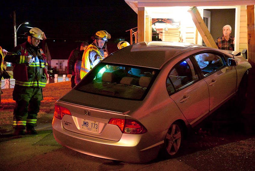 One person was injured after a car crashed into a house in St. John's Monday night. Saltwire Network staff