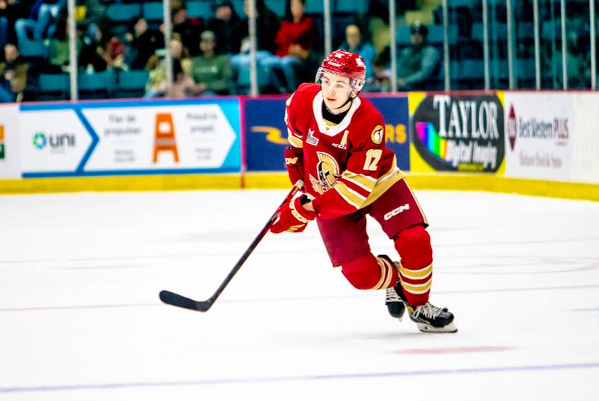 Enfield's Riley Kidney is a 19-year-old centre for the Bathurst Titan. - QMJHL