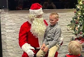 Ottawa Senators rookie centre Shane Pinto played the role of Santa Claus at the Christmas party for the players' children on Sunday afternoon.