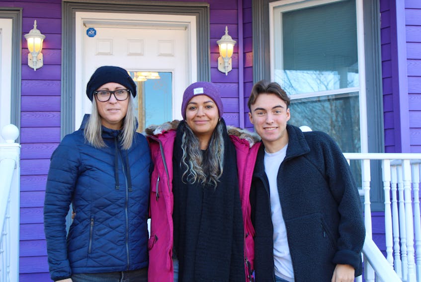 Jennifer Macpherson, Saribel Deslauriers and Logan McNeil make up the Downtown Truro Partnership staff team.