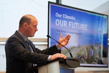 Environment Minister Tim Halman talks about the provincial government's climate crisis plan at the Centre for Ocean Ventures and Entrepreneurship in Dartmouth on Wednesday, Dec. 7, 2022.
Ryan Taplin - The Chronicle Herald