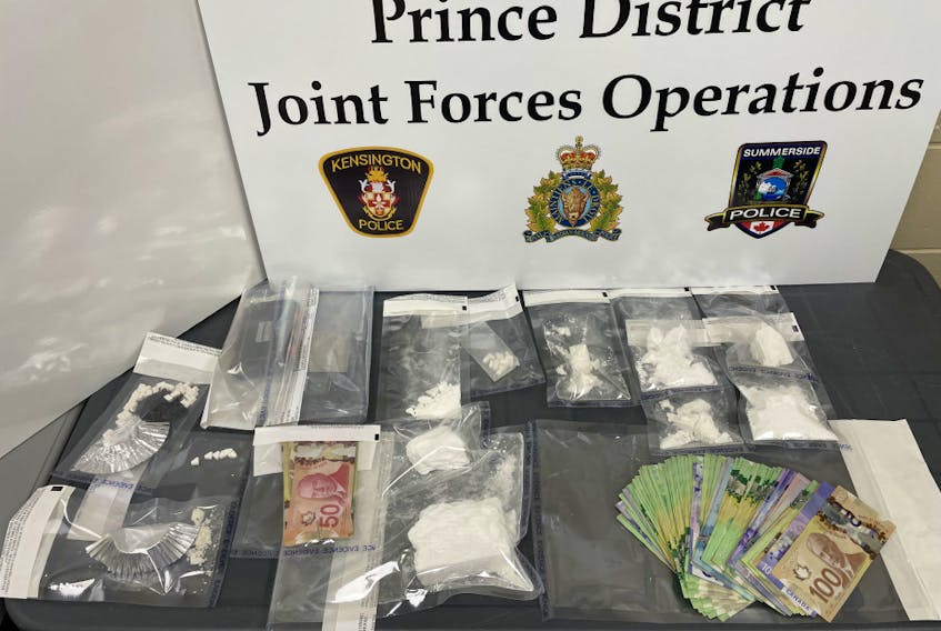 Police seized more than a pound of cocaine, 70 methamphetamine pills, over $4,000 cash, a prohibited weapon, ammunition and drug trafficking paraphernalia while searching a Summerside home on Wednesday, Dec. 7. Contributed