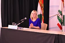 Dr. Heather Morrison, chief public health officer for P.E.I., speaks during a COVID-19 media briefing in Charlottetown in this 2022 file photo. SaltWire Network file