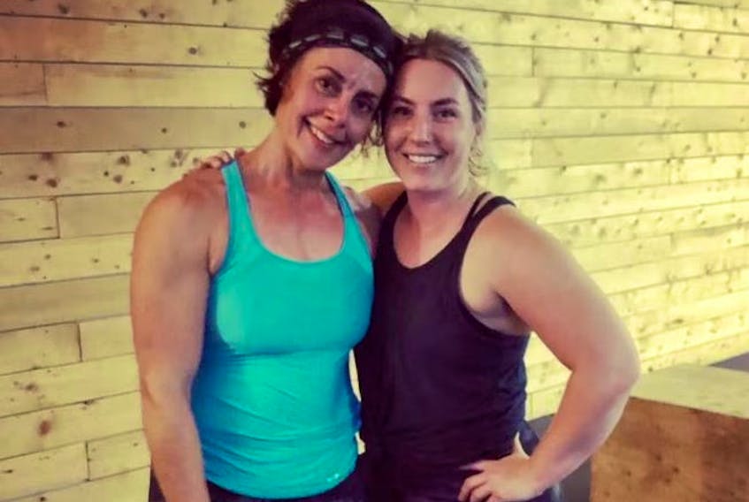 Terri Jackson, with Keely Wadden, owner of CrossFit D10 in Glace Bay: "When she spoke, people listened and respected what she had to say, but in a friendly, very nice way," Wadden said.