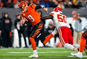 Joe Burrow and the Cincinnati Bengals take on the Cleveland Browns at 1 p.m. on Sunday. USA TODAY SPORTS