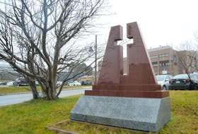 A monument to the victims of the 1942 Knights of Columbus hostel fire was installed near the site in September 1991. (Joseph Gibbons/The Telegram)