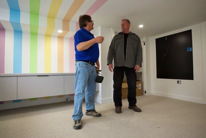 Healthy indoor air can be affected by many things, like off-gassing from paints and carpets.  Use low or no VOC products to help reduce contaminants from affecting your indoor air quality. Mike Holmes and Lee Morlando on location, Holmes Family Rescue. 