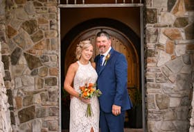 Rhonda and Randy Myers are pictured on their wedding day in 2017. Nine years after the death of her first husband, Rhonda met her second husband Randy. They will celebrate their fifth wedding anniversary this year.
