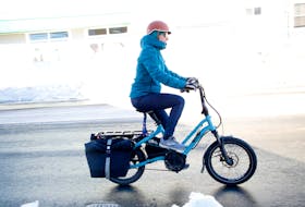 Jillian Banfiled, Halifax Bike Mayor, is seen on Agricola at Almon Streets in Halifax Tuesday February 1, 2022.

TIM KROCHAK PHOTO