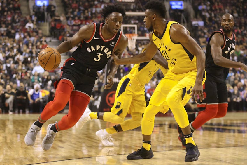Toronto has acquired Thaddeus Young (right), one of OG Anunoby's mentors.