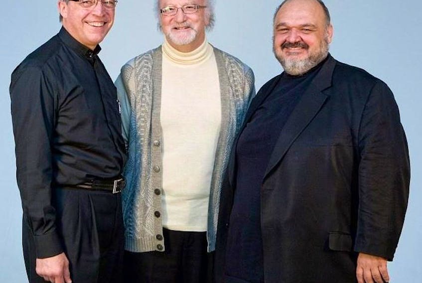 The Toronto Sun's front page in 2011, 
Father John Borean of St. Clare of Assisi's Roman Catholic Church in Woodbridge, (left), Father Gianni Carparelli, and Father Vito Marziliano, of St. Patrick's Church. Father Vito suddenly passed away on Saturday.