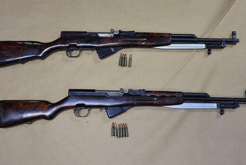 Guns seized by Durham police in Oshawa on the weekend.