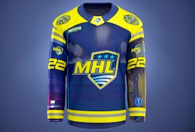 The special jerseys which will be worn by MHL teams as they honour first responders during games from Feb. 23 to March 5.