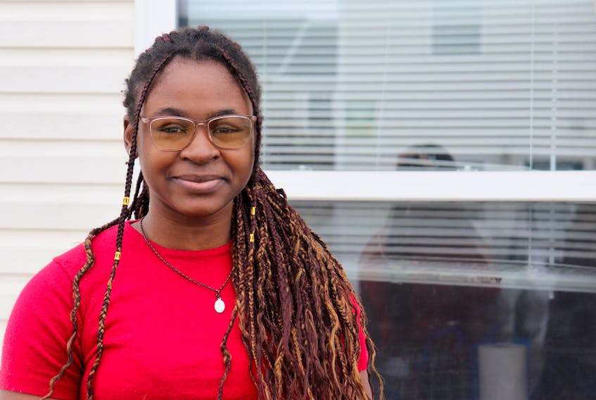Anthonia Bebiem, a computer science student at UPEI, spoke at a recent panel about Black student wellness. 