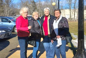 Newfoundlanders living in Maine (from left) Millie Welch, Ann Marie McNally, Carol Moore Redding and Daphne Izer meet up regularly. Their favourite subject … all things Newfoundland and Labrador.