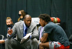 Patrick Ewing Jr. (left) is the new head coach and general manager of the Newfoundland Growlers basketball team. Ewing spent last season as the lead assistant with the Ottawa Blackjacks. Contributed photo