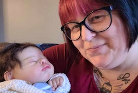 Tonia Englestreet and one of her Reborn dolls. Contributed photo